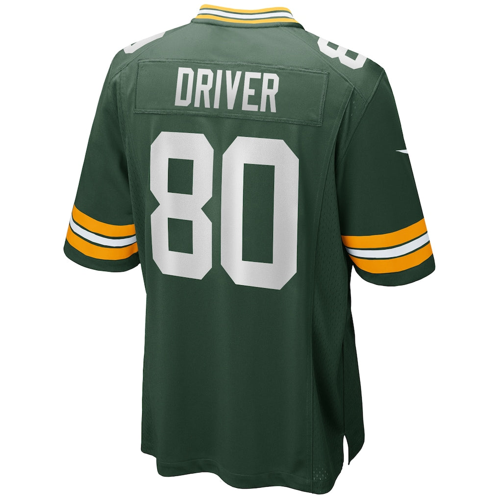 Qdoa GB.Packers #80 Donald Driver Green Game Retired Player Jersey