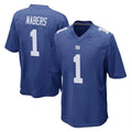 NY.Giants #1 Malik Nabers Player Royal Home Game Qdoa Stitched Jerseys