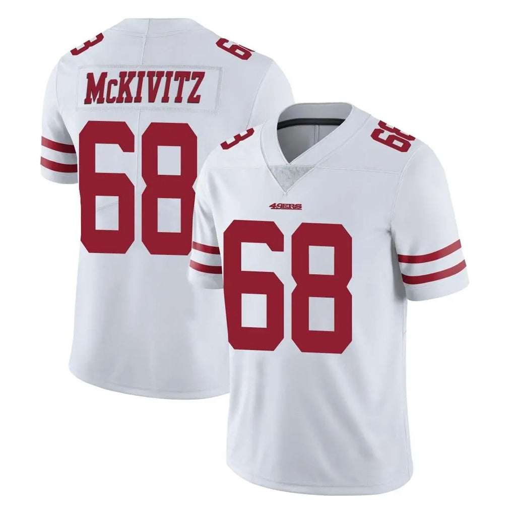 SF.49ers #68 Colton McKivitz Player White Limited Vapor Untouchable Home Game Qdoa Stitched Jerseys