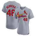 St. Louis Cardinals #48 Ivan Herrera Player Gray Home Limited Elite Qdoa Stitched Jerseys