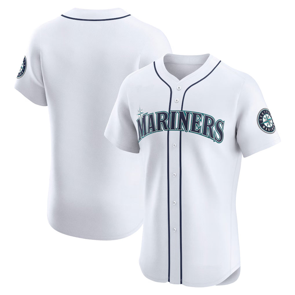 S.Mariners ## Mariners Blank Player White Home Limited Elite Qdoa Stitched Jerseys