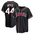 LA.Angels #44 Ben Joyce Player Black Fashion Out Home Game Qdoa Stitched Jerseys