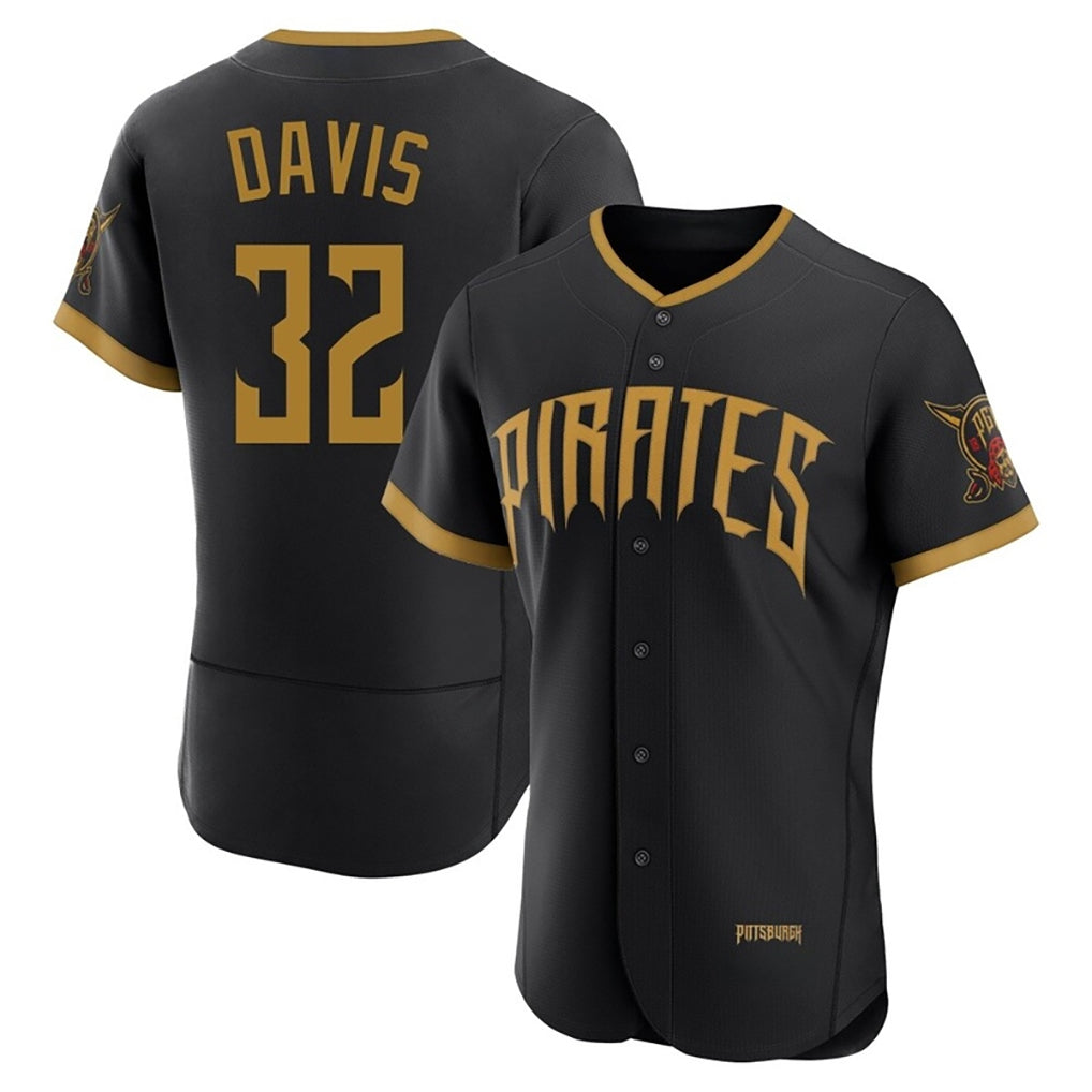 P.Pirates #32 Henry Davis Player Black 2026 City Connect Home Limited Elite Qdoa Stitched Jerseys