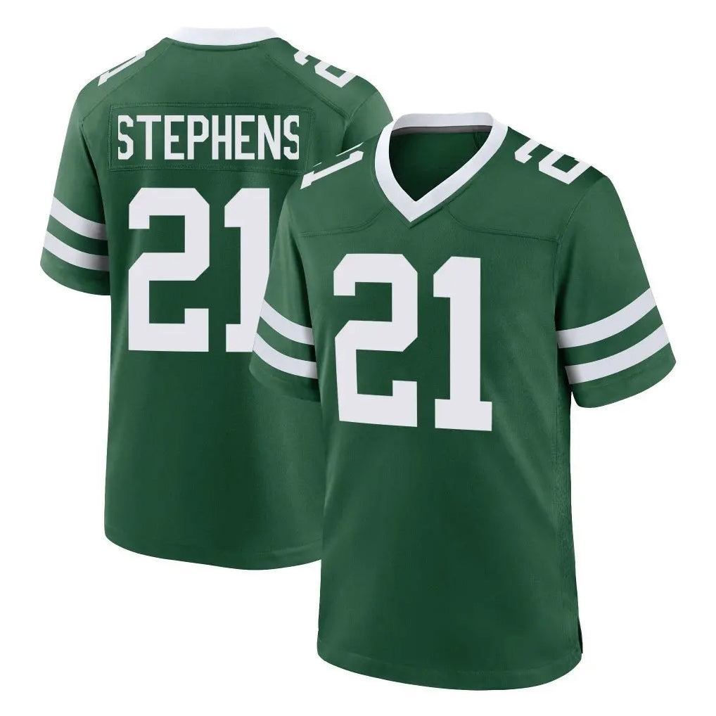 NY.Jets #21 Brandon Stephens Player Green Legacy Home Game Qdoa Stitched Jerseys