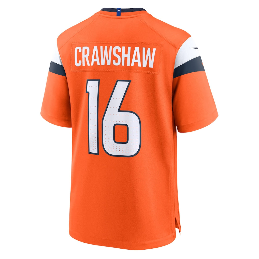 Qdoa D.Broncos #16 Jeremy Crawshaw Orange Team Game Jersey