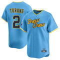 M.Brewers #2 Brice Turang Player Light Blue City Connect Home Limited Qdoa Stitched Jerseys