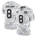 NY.Giants #8 Jevon Holland Player Arctic Camo Salute To Service Limited Game Qdoa Stitched Jerseys