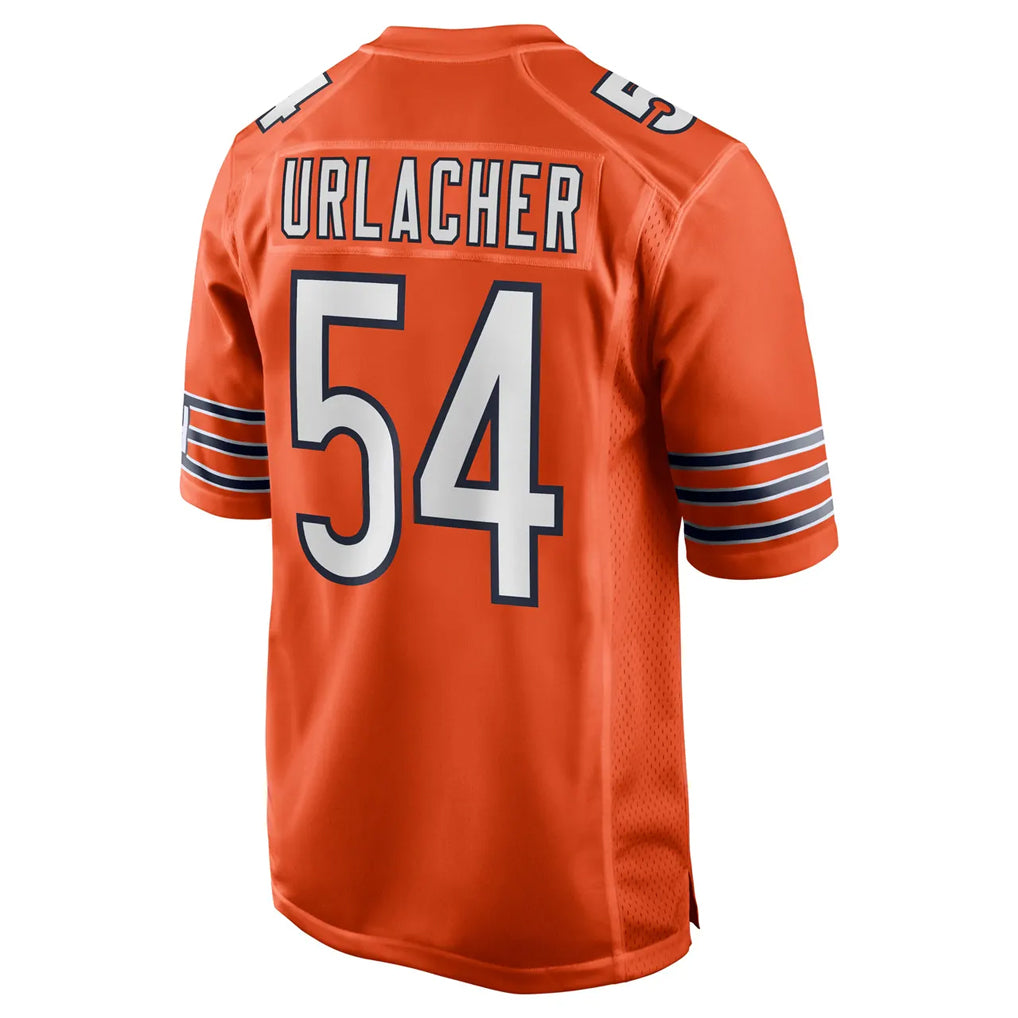 C.Bears #54 Brian Urlacher Player Orange Home Game Qdoa Stitched Jerseys