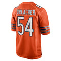 C.Bears #54 Brian Urlacher Player Orange Home Game Qdoa Stitched Jerseys