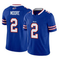 B.Bills #2 DJ Moore Player Royal Vapor F.U.S.E. Limited Home Game Qdoa Stitched Jerseys