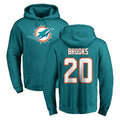 M.Dolphins #20 Jordyn Brooks Player Aqua LOGO Pullover Hoodies Limited Qdoa Stitched Jerseys