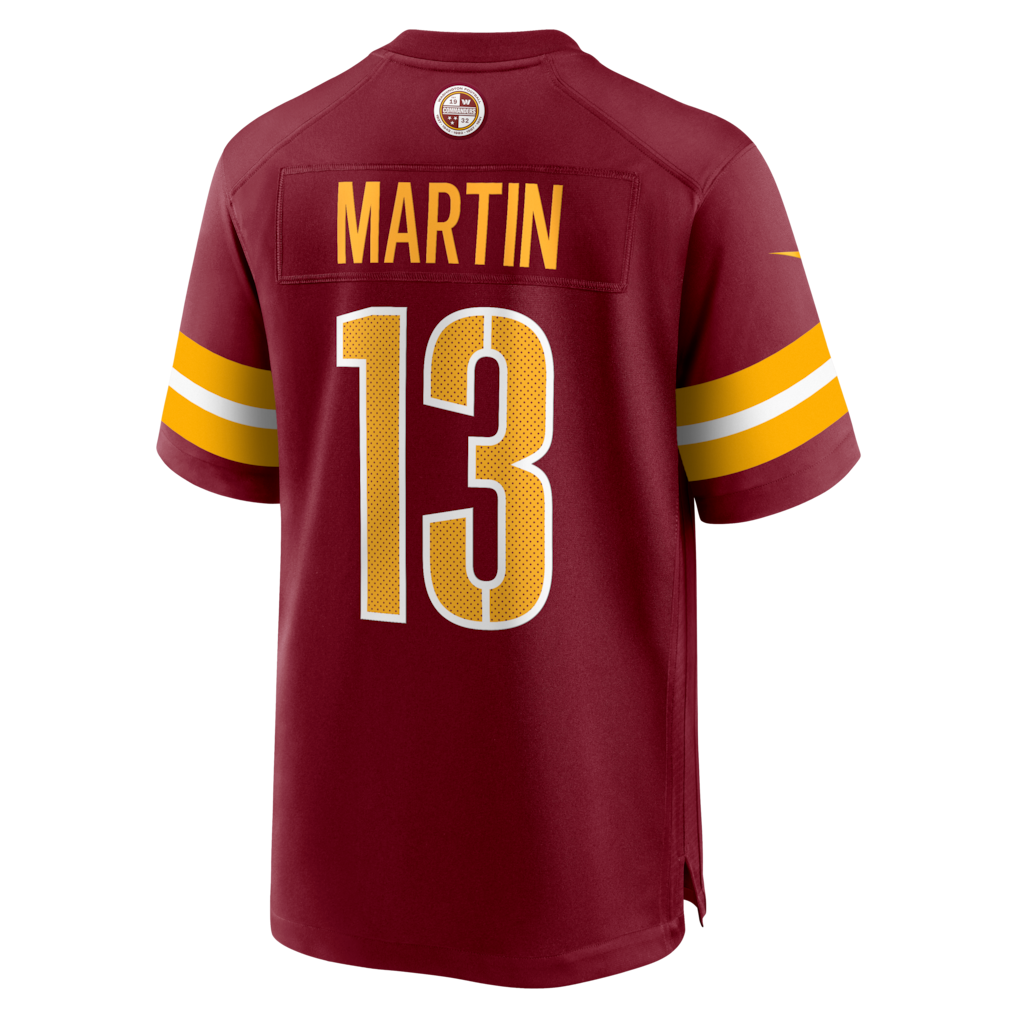 Qdoa W.Commanders #13 Tay Martin Burgundy Team Game Jersey