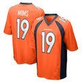 D.Broncos #19 Marvin Mims Jr. Player Orange Color Home Game Qdoa Stitched Jerseys