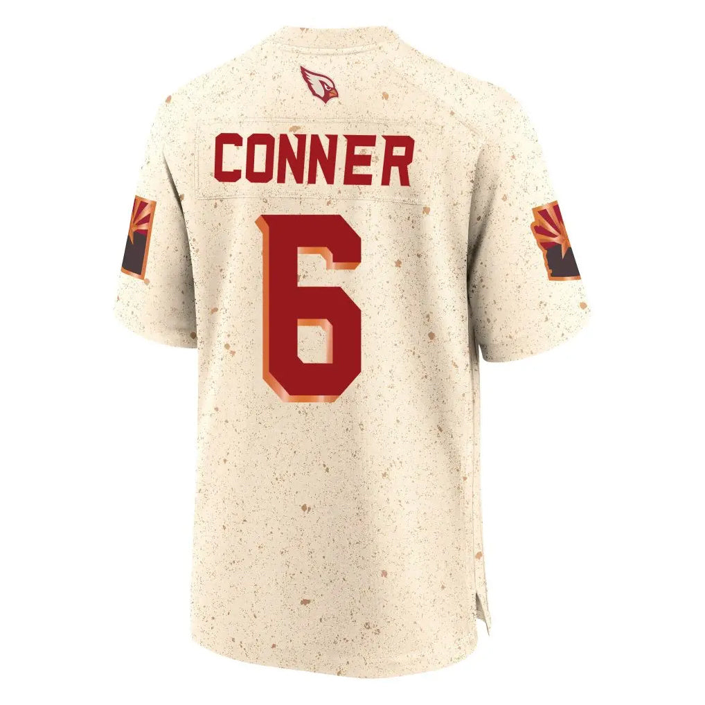A.Cardinals #6 James Conner Player Cream Rivalries Collection Game Qdoa Stitched Jerseys