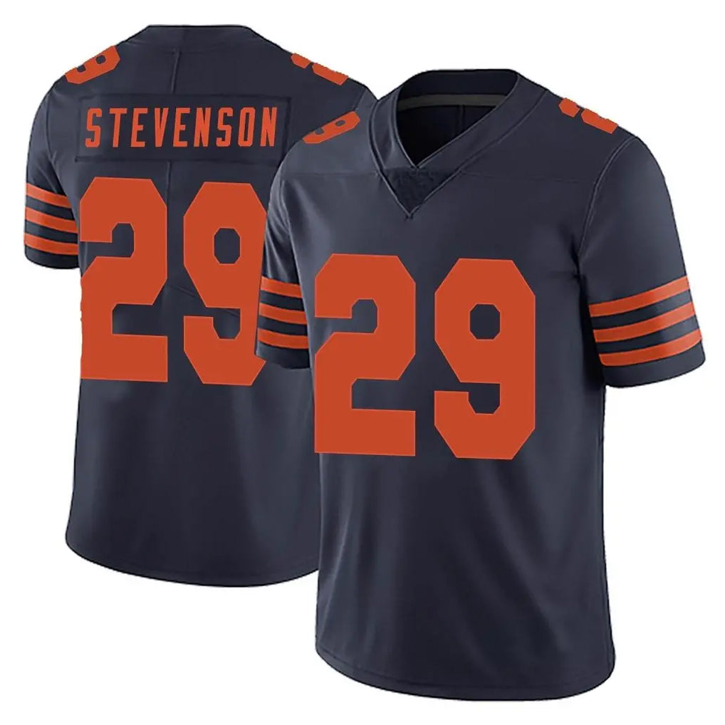 C.Bears #29 Tyrique Stevenson Player Navy Blue Alternate Vapor Untouchable Limited Qdoa Stitched Jerseys