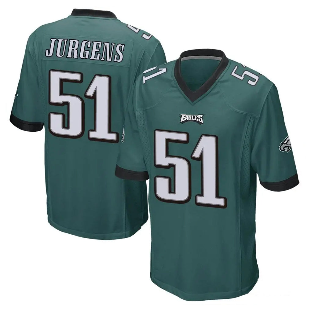 P.Eagles #51 Cam Jurgens Player Team Color Green Home Game Qdoa Stitched Jerseys