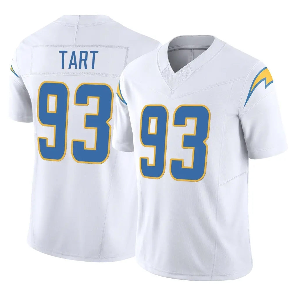 LA.Chargers #93 Teair Tart Player White Limited Vapor F.U.S.E. Home Game Qdoa Stitched Jerseys