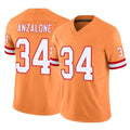 TB.Buccaneers #34 Alex Anzalone Player Orange Limited Vapor F.U.S.E. Home Game Qdoa Stitched Jerseys