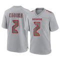 TB.Buccaneers #2 Emeka Egbuka Player Gray Atmosphere Fashion Home Game Qdoa Stitched Jerseys