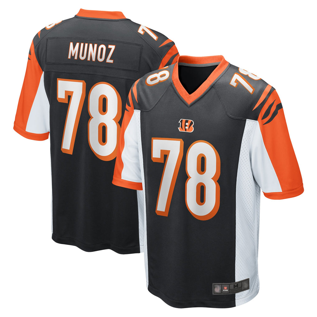 C.Bengals #78 Anthony Munoz Player Black Alternate Home Game Qdoa Stitched Jerseys