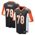 C.Bengals #78 Anthony Munoz Player Black Alternate Home Game Qdoa Stitched Jerseys