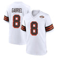 C.Browns #8 Dillon Gabriel Player White Alternate Home Game Qdoa Stitched Jerseys