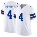 D.Cowboys #4 Dak Prescott Player White Limited Vapor F.U.S.E. Home Game Qdoa Stitched Jerseys