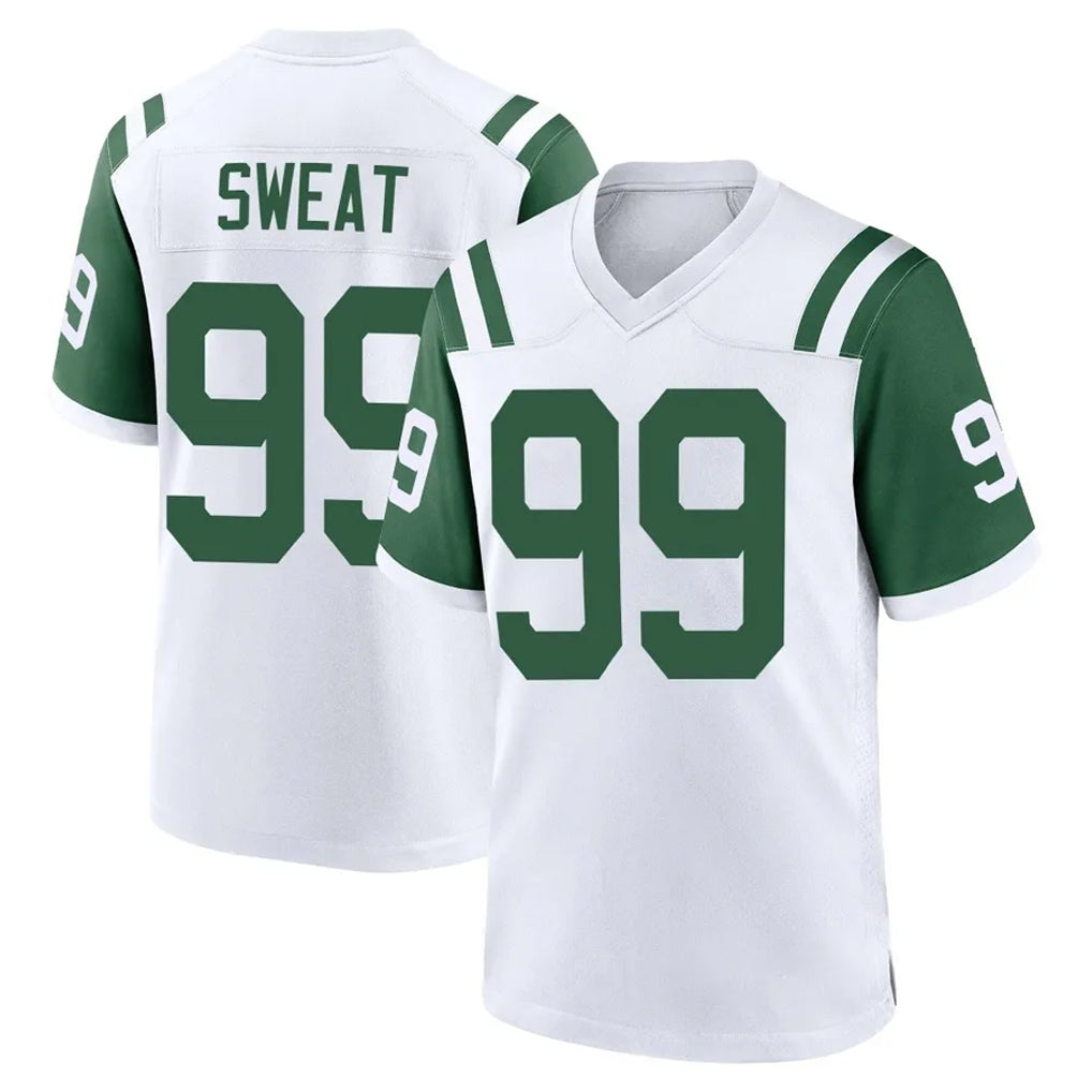 NY.Jets #99 T'Vondre Sweat Player White Classic Home Game Qdoa Stitched Jerseys