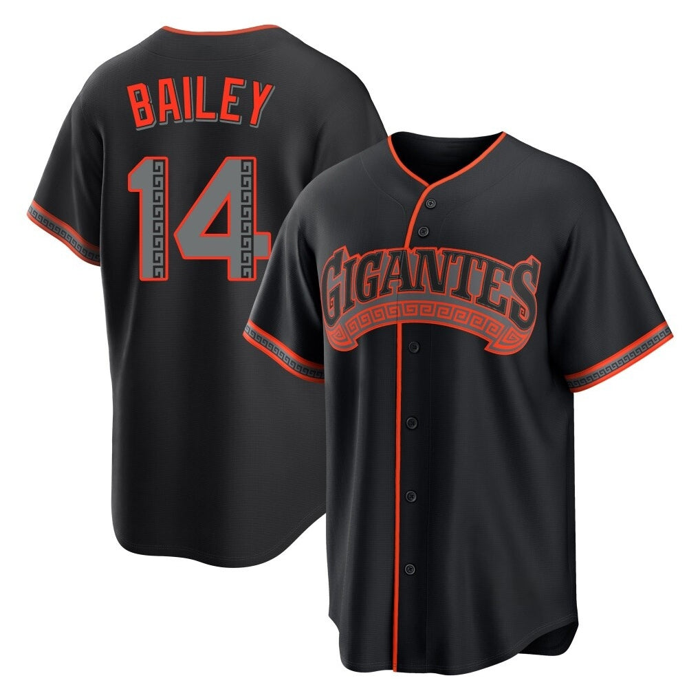 SF.Giants #14 Patrick Bailey Player Black Alternate Limited Qdoa Stitched Jerseys