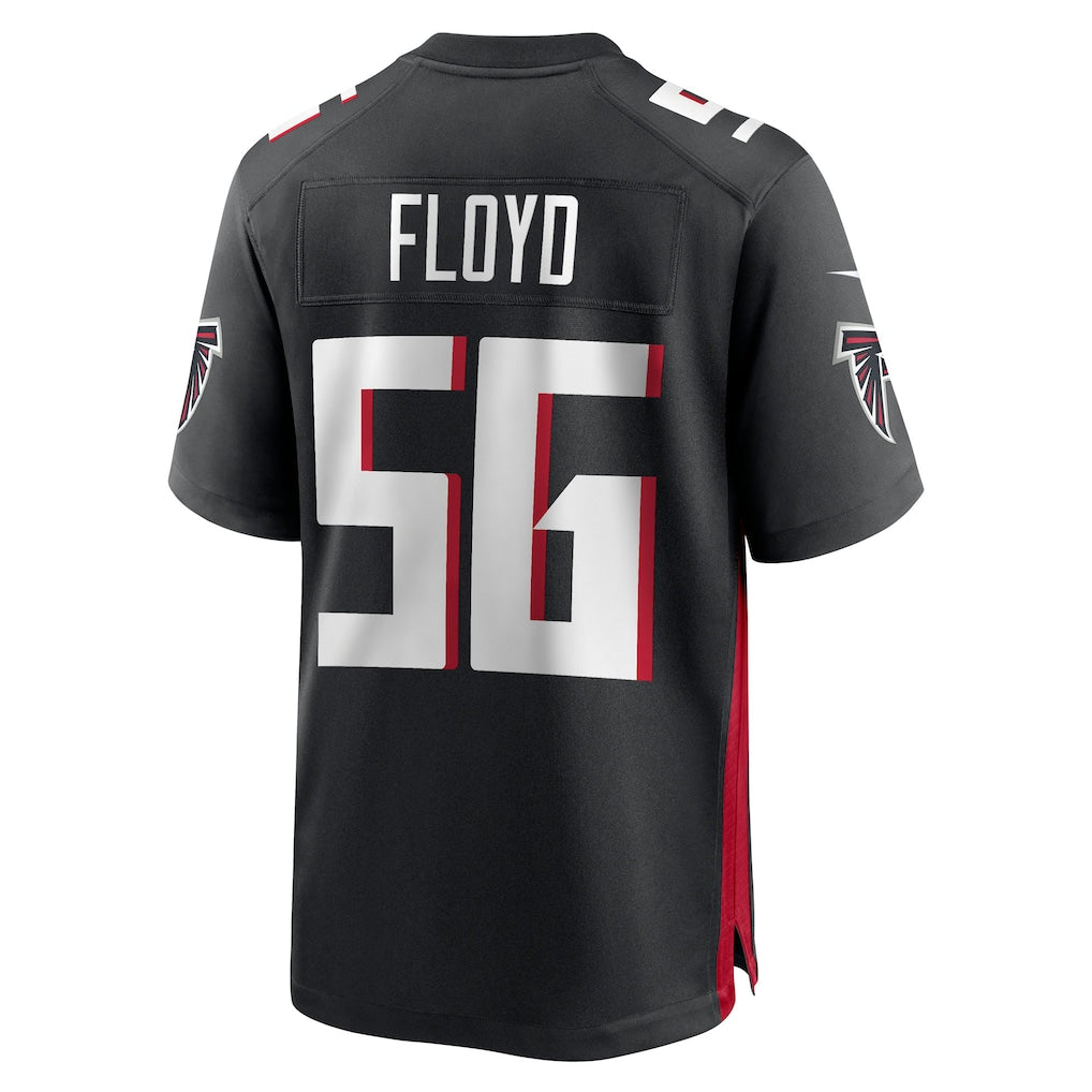 Qdoa A.Falcons #56 Leonard Floyd Black Team Game Jersey