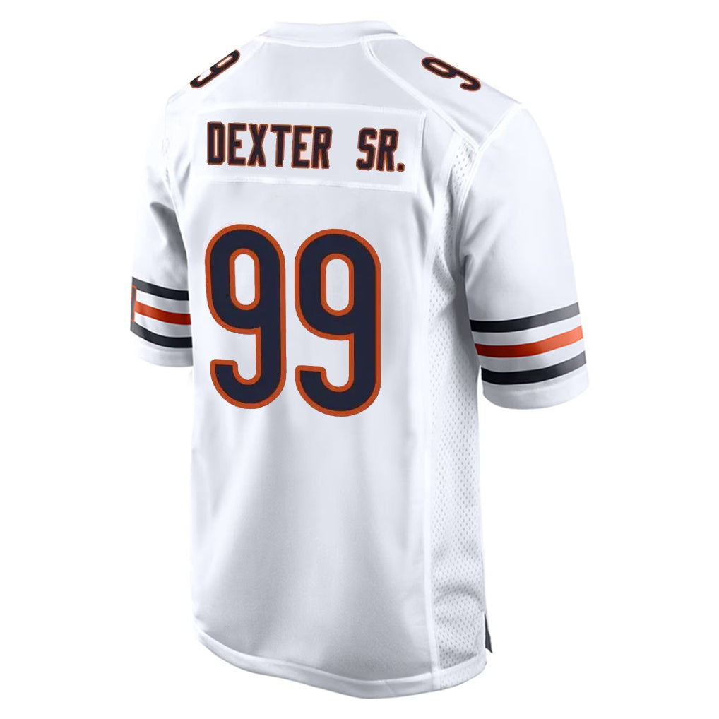 C.Bears #99 Gervon Dexter Sr. Player White Home Game Qdoa Stitched Jerseys