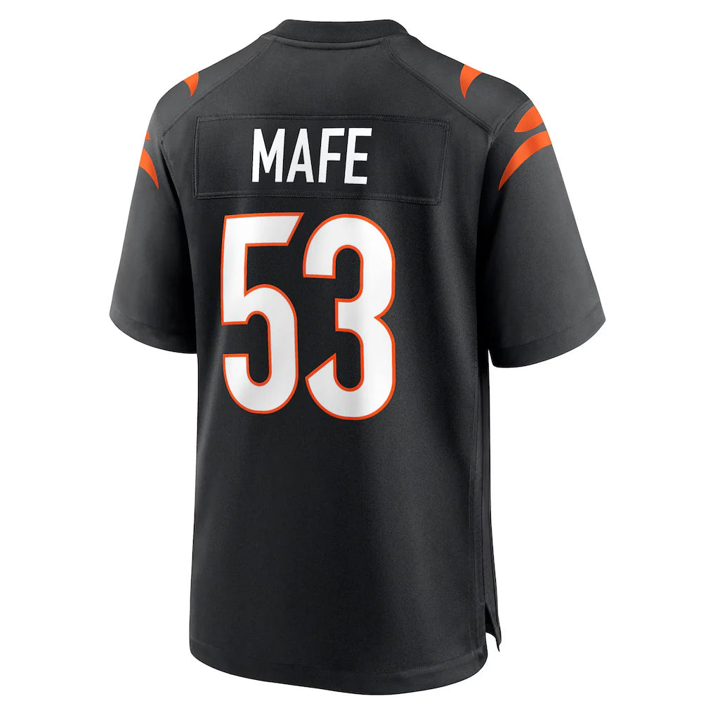 C.Bengals #53 Boye Mafe Player Black Home Game Qdoa Stitched Jerseys