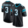 C.Panthers #3 Princely Umanmielen Player Black Game Qdoa Stitched Jerseys