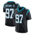 C.Panthers #97 Bobby Brown III Player Black Vapor Untouchable Limited Game Qdoa Stitched Jerseys