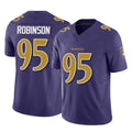 B.Ravens #95 Tavius Robinson Player Purple Vapor F.U.S.E. Limited Qdoa Stitched Jerseys
