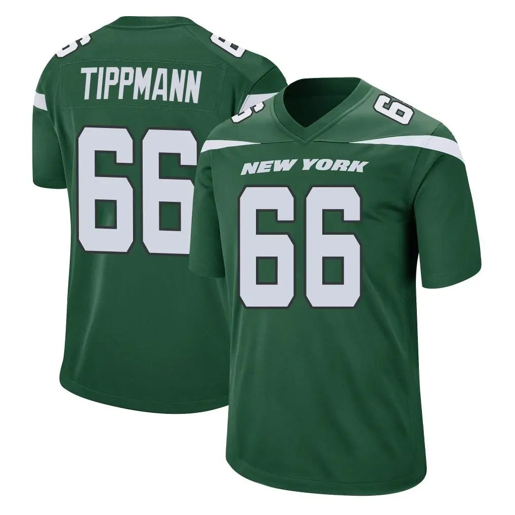 NY.Jets #66 Joe Tippmann Player Green Home Game Qdoa Stitched Jerseys