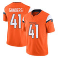 D.Broncos #41 Drew Sanders Player Orange Vapor F.U.S.E. Limited Home Game Qdoa Stitched Jerseys