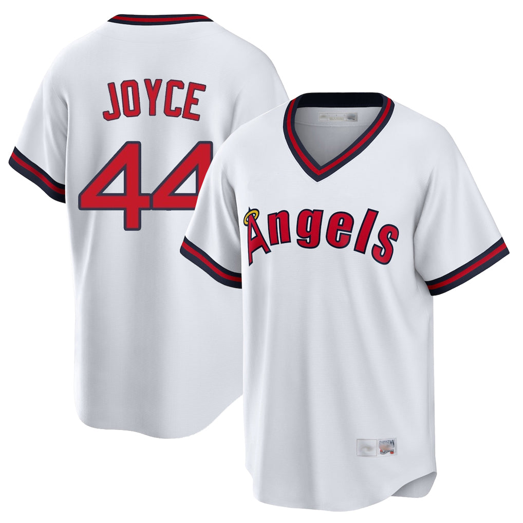 LA.Angels #44 Ben Joyce Player White T-shirt Home Game Qdoa Stitched Jerseys