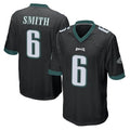 P.Eagles #6 DeVonta Smith Player Black Home Game Qdoa Stitched Jerseys
