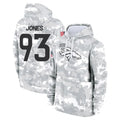 D.Broncos #93 D.J. Jones Player Arctic Camo Salute to Service Hoodies Limited Game Qdoa Stitched Jerseys