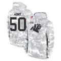 C.Panthers #50 Robert Hunt Player Arctic Camo Salute to Service Pullover Hoodies Limited Game Qdoa Stitched Jerseys