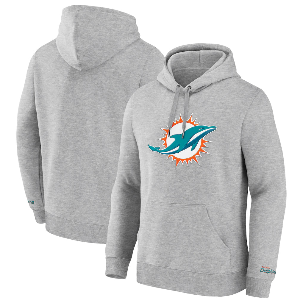 M.Dolphins ## Dolphins Blank Player Gray LOGO Pullover Hoodies Limited Qdoa Stitched Jerseys
