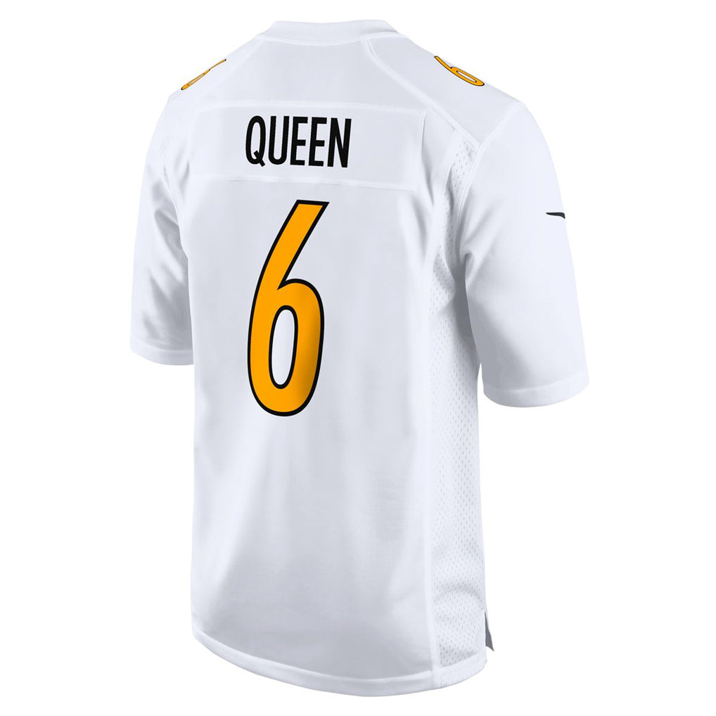 P.Steelers #6 Patrick Queen Player White Fashion Limited Home Game Qdoa Stitched Jerseys