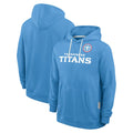 T.Titans ## Titans Blank Player Light Blue LOGO Pullover Hoodies Home Game Qdoa Stitched Jerseys