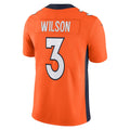 Qdoa D.Broncos #3 Russell Wilson Orange Team Vapor Limited Jersey