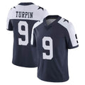 D.Cowboys #9 KaVontae Turpin Player Navy-White Limited Alternate Vapor Untouchable Home Game Qdoa Stitched Jerseys