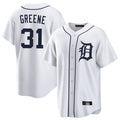D.Tigers #31 Riley Greene Player White Home Game Qdoa Stitched Jerseys