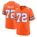 D.Broncos #72 Garett Bolles Player Orange Alternate Collection Throwback Game Qdoa Stitched Jerseys