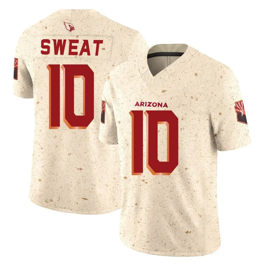 A.Cardinals #10 Josh Sweat Player Cream Rivalries Collection Vapor Limited Home Game Qdoa Stitched Jerseys