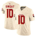 A.Cardinals #10 Josh Sweat Player Cream Rivalries Collection Vapor Limited Home Game Qdoa Stitched Jerseys